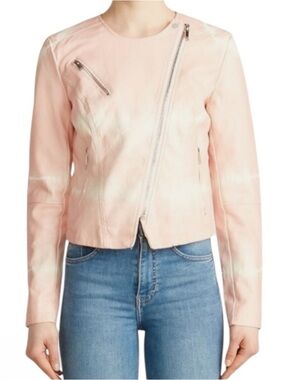 Skinnygirl Faux Leather Motto Jacket Size 3X New